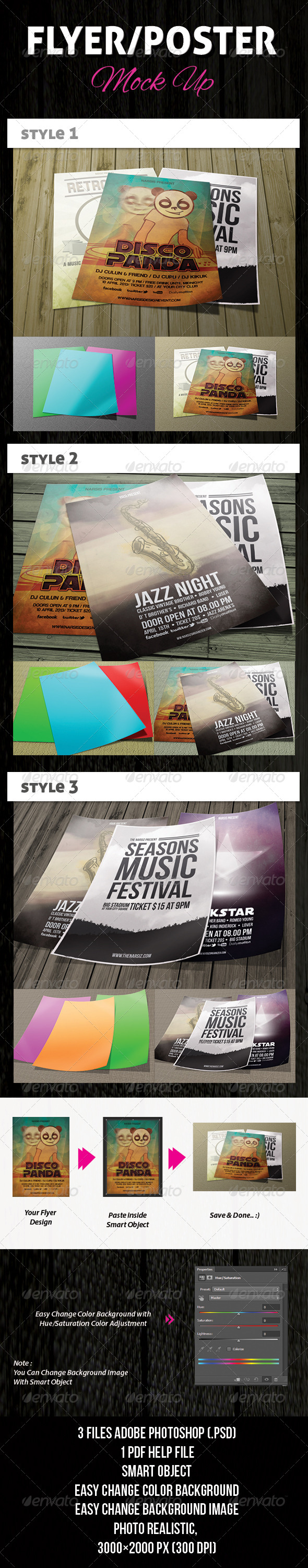 Flyer/Poster Mock-Ups - Flyers Print