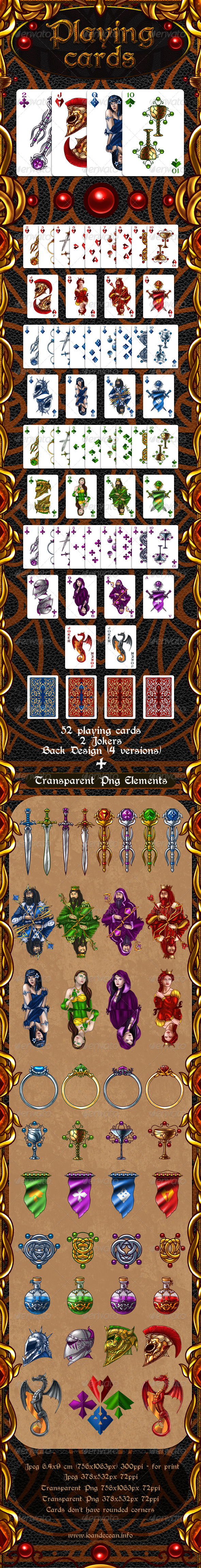 Full Deck of Fantasy Playing Cards Full Deck of Fantasy Playing Cards