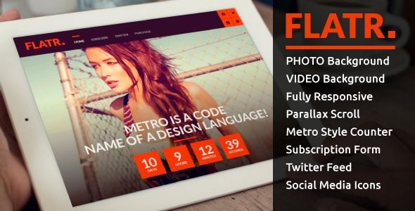 Flatr - Metro Parallax Multipurpose Coming Soon