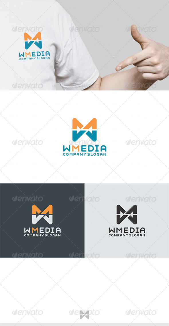 Web Media Logo - Letters Logo Templates