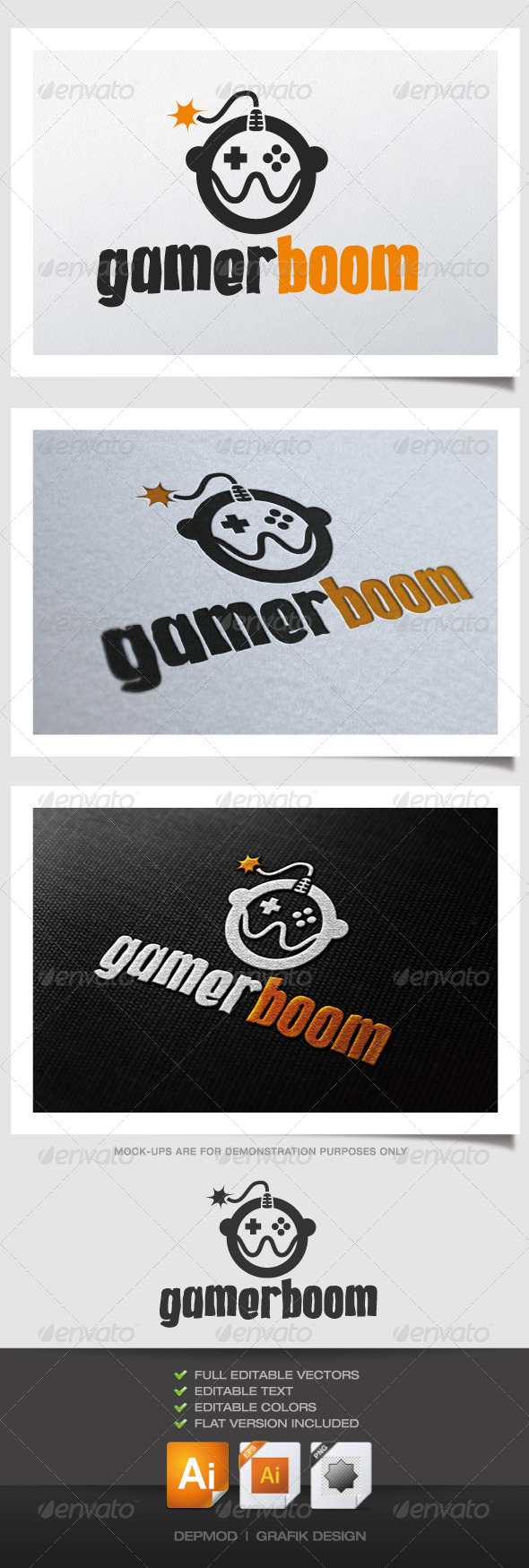 Gamer Boom Logo Gamer Boom Logo