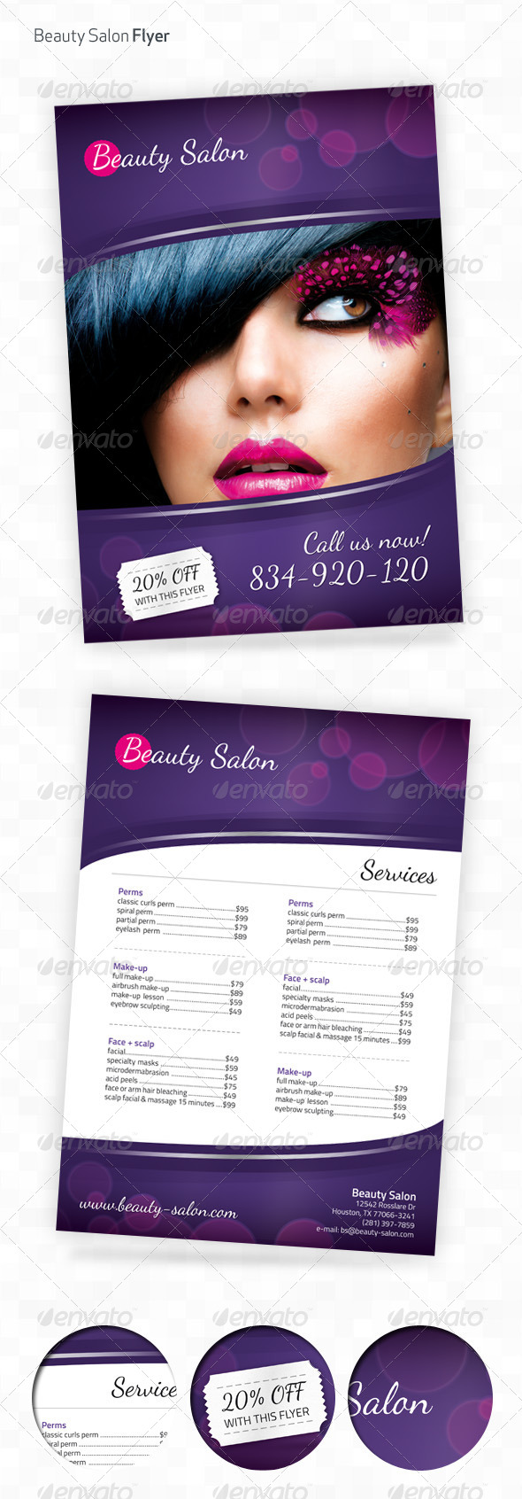 Beauty Salon A4 Flyer