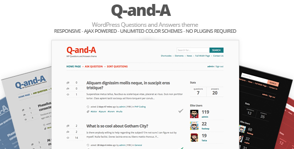 Q-and-A, WP Questions and Answers