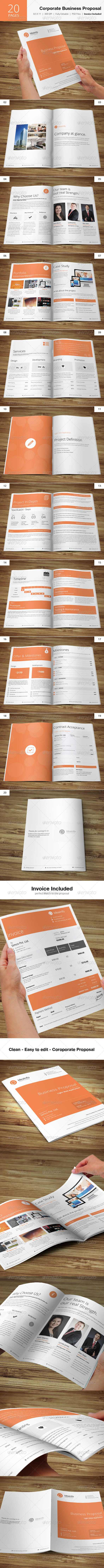 Corporate Business Proposal - Proposals & Invoices Stationery