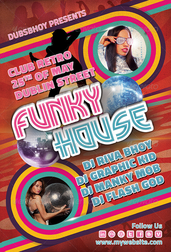 Funky House Flyer Funky House Flyer