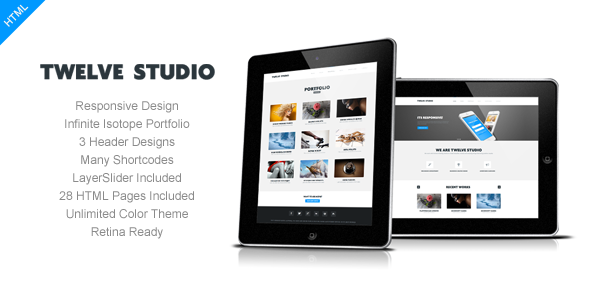 Twelve Studio - Responsive Multipurpose Template