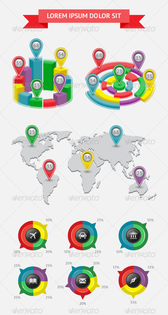 Infographics and Web Elements Infographics and Web Elements