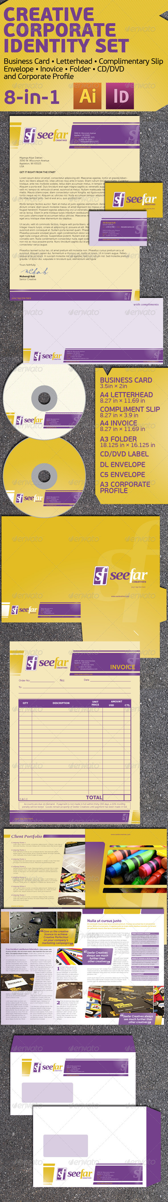 8-in-1 Corporate Identity Set for Creatives 8-in-1 Corporate Identity Set for Creatives
