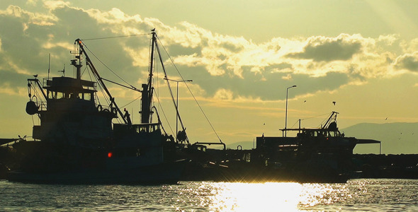 Fishing Boats and the Sunset Fishing Boats and the Sunset