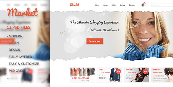 Market - eCommerce, Retail, Shopping PSD