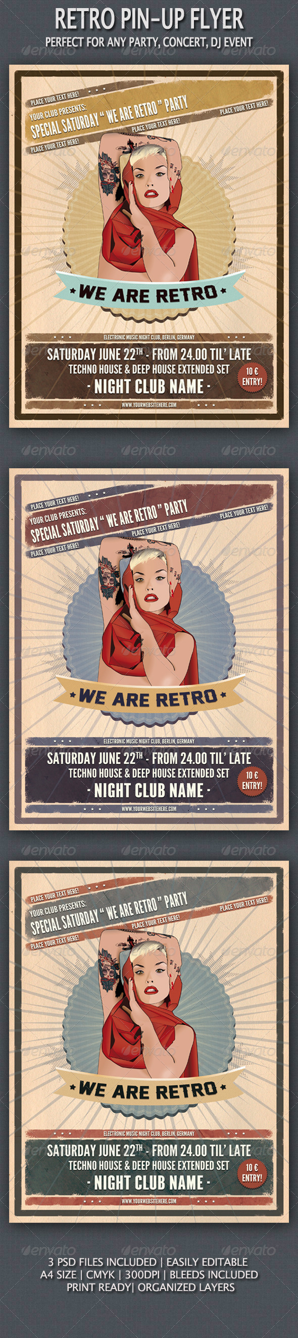 Pin-Up Vintage Flyer Pin-Up Vintage Flyer