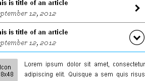 Latest posts accordion