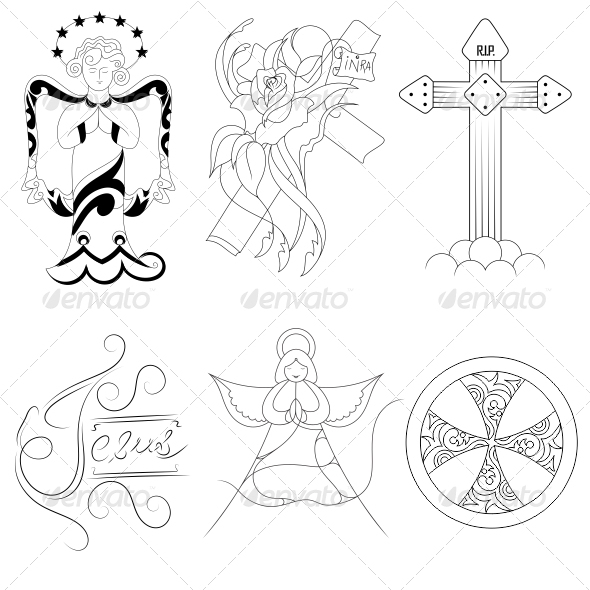 Jesus Religious Vector Designs Pack Jesus Religious Vector Designs Pack
