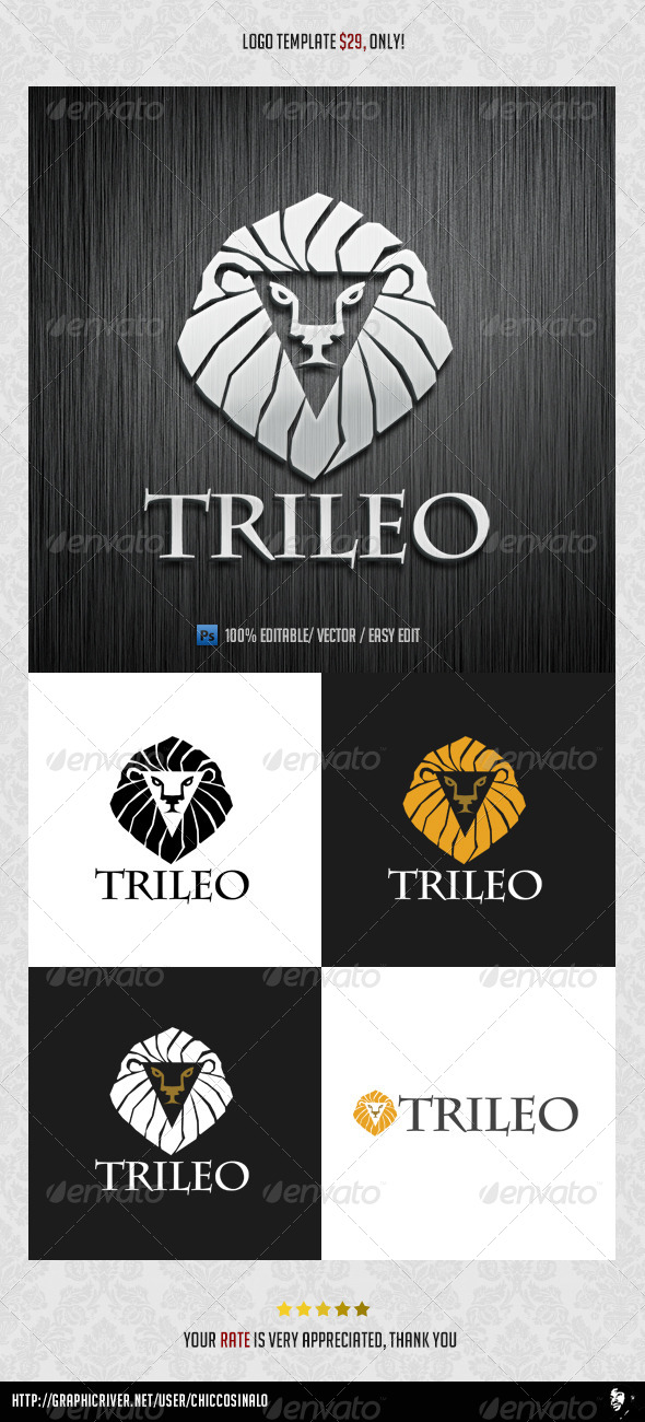 TriLeo Logo Template - Animals Logo Templates