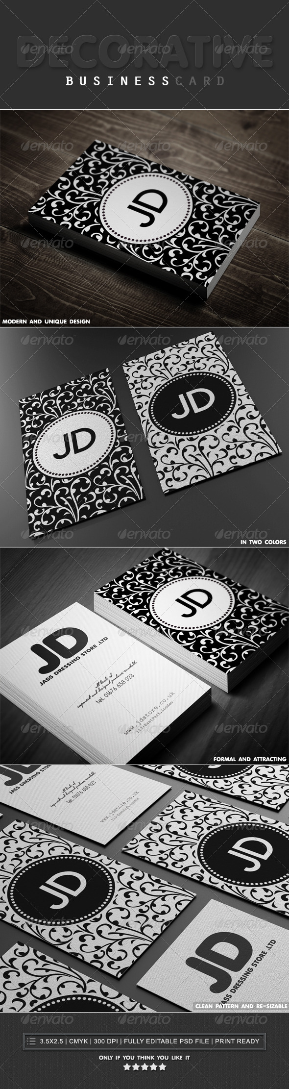 Decorative Business Cards Decorative Business Cards