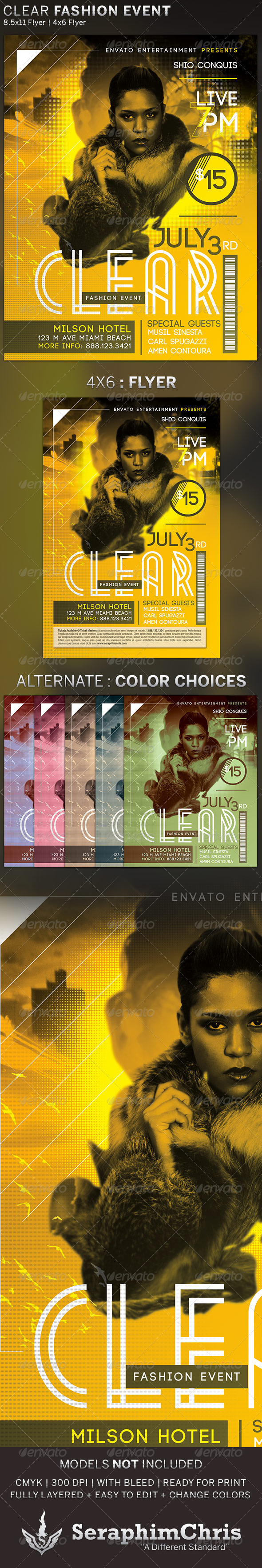 Clear Fashion Event Flyer Template Clear Fashion Event Flyer Template