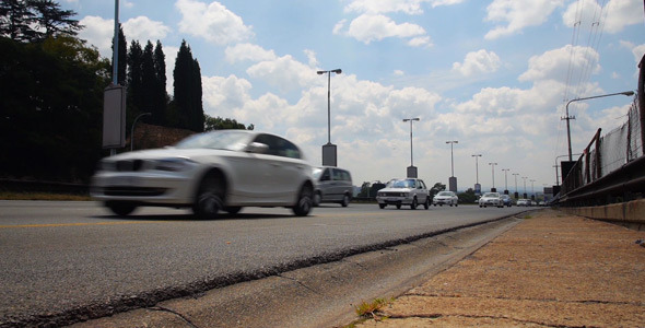 Freeway Traffic Low Angle Freeway Traffic Low Angle