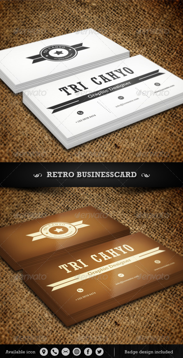 Retro Business Card Retro Business Card