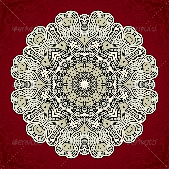 Vector Round Decorative Design Element Vector Round Decorative Design Element