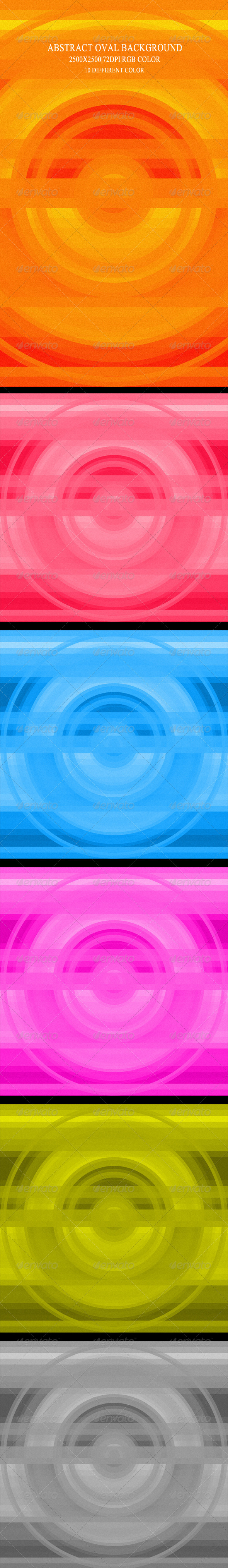 Abstract Oval Background Set - Abstract Backgrounds