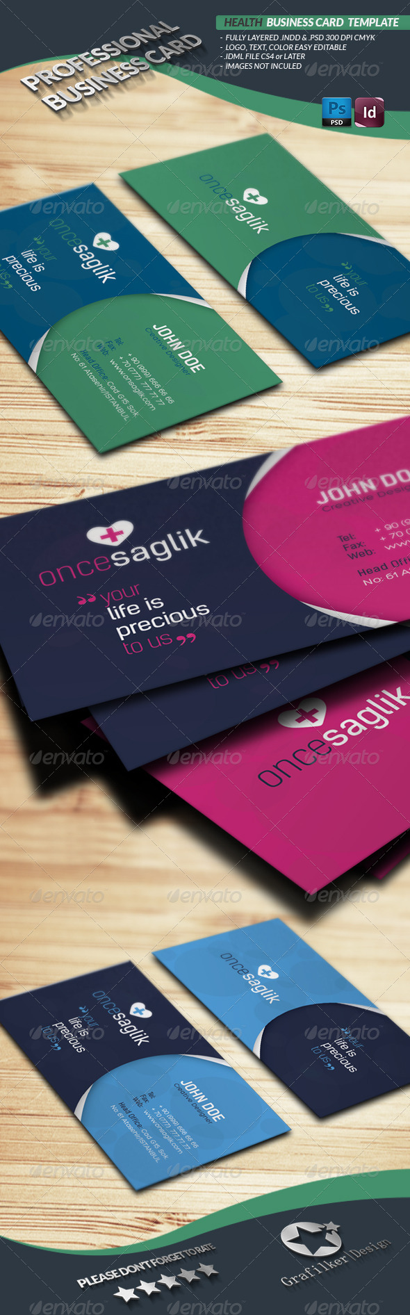 Health Business Card Template Health Business Card Template