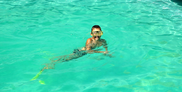 Swimming boy Swimming boy