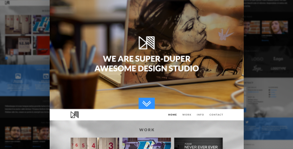 Nonus One Page Parallax PSD Template