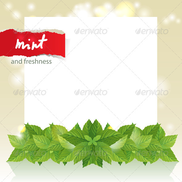 Abstract Background with Mint Abstract Background with Mint