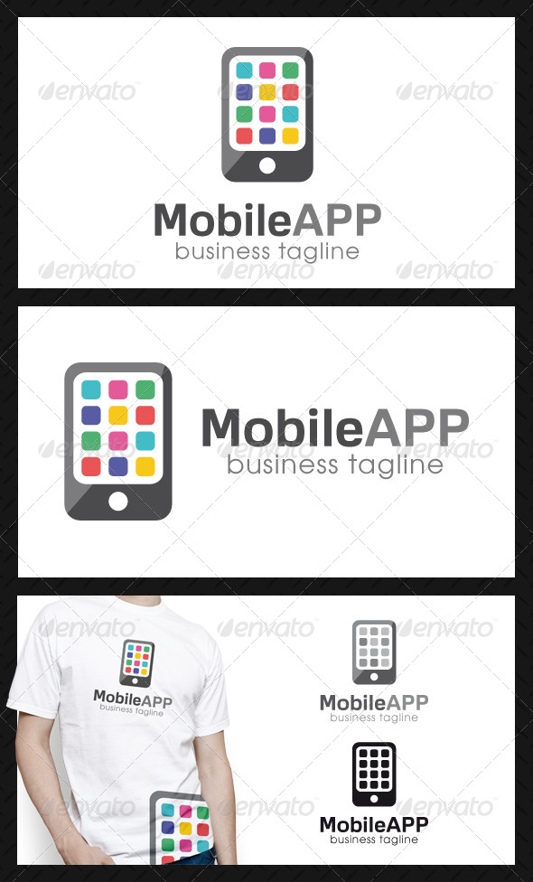 Mobile App Logo Template Mobile App Logo Template