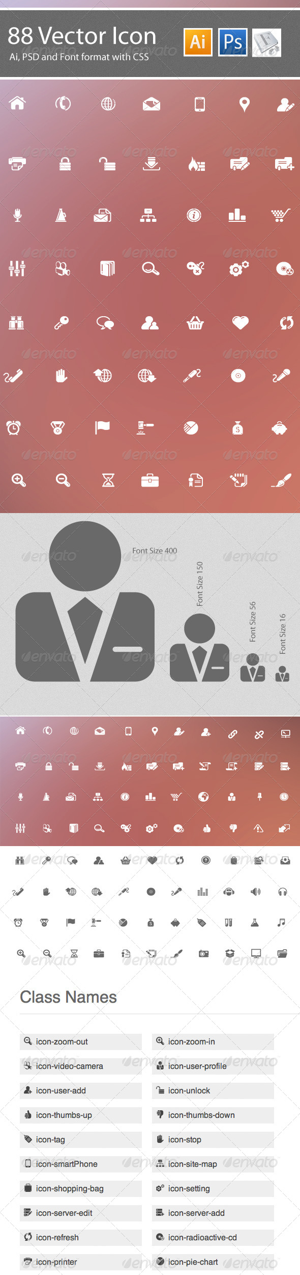 88 Web Icon & Iconic Font - Icons