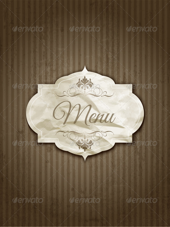 Vintage Menu Design Vintage Menu Design