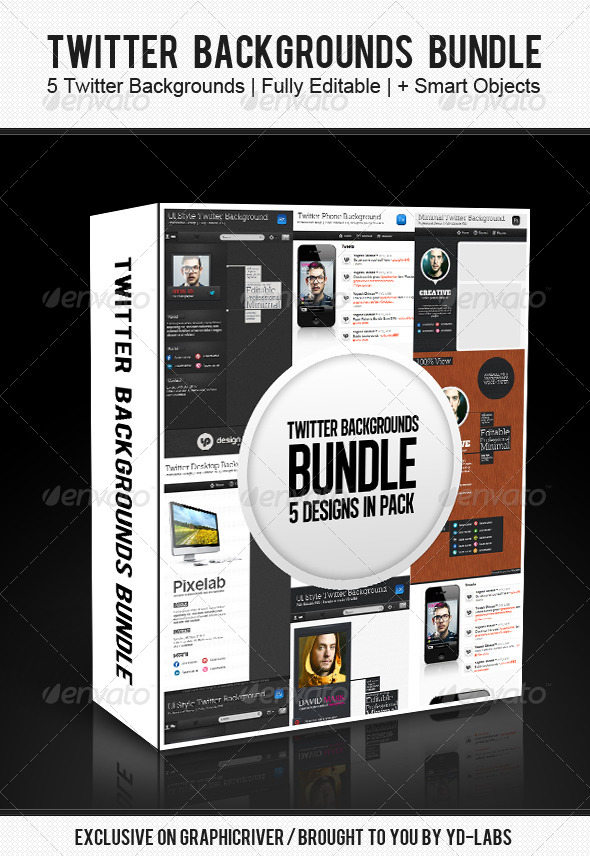 Twitter Backgrounds Bundle 3 - Twitter Social Media