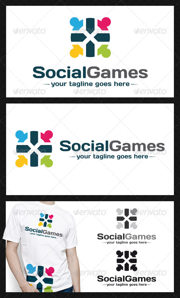 Social Games Logo Template