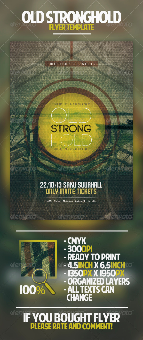 Old Stronghold Flyer Template Old Stronghold Flyer Template