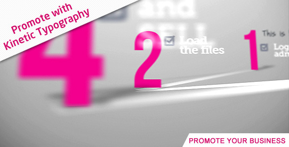Promote With Kinetic Typography Promote With Kinetic Typography