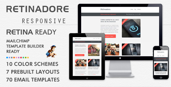 Retinadore - Responsive Email Newsletter Template