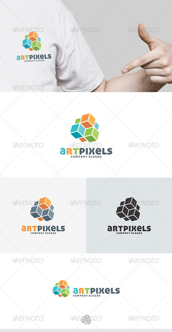 Art Pixels Logo - Vector Abstract