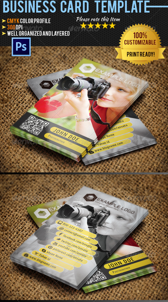 Photographer Business Card 06 Photographer Business Card 06