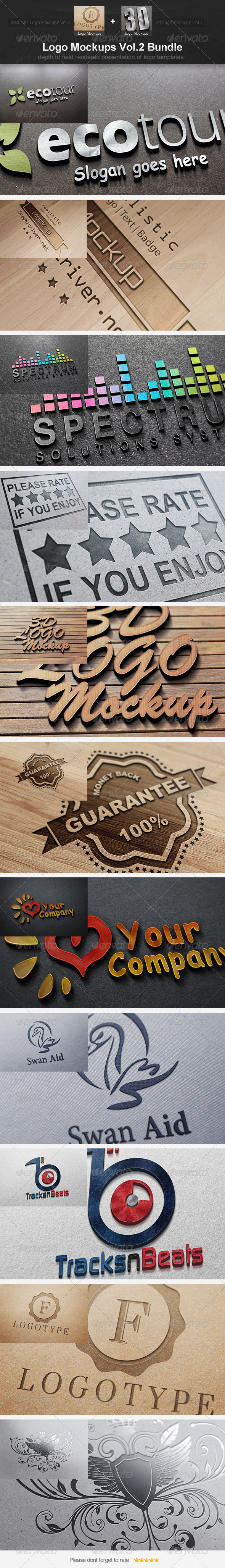 Logo Mockups Vol.2 Bundle Logo Mockups Vol.2 Bundle