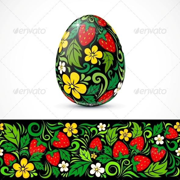 Traditional Ornate Easter Eggs Sticker Design Traditional Ornate Easter Eggs Sticker Design