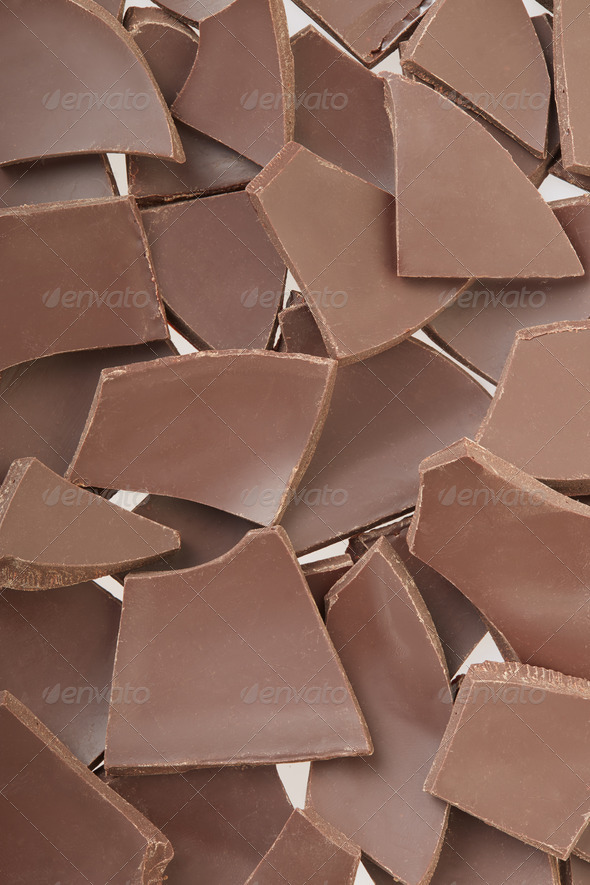 Chocolate pieces or chips background (Misc) Photo Download