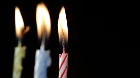Candles Rotating on Black Background 2 Candles Rotating on Black Background 2