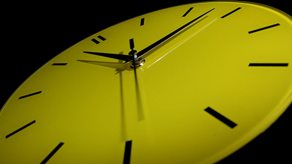 Yellow Clock Time Lapse Yellow Clock Time Lapse