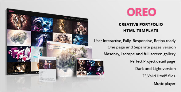 OREO - Creative Portfolio Responsive Retina HTML