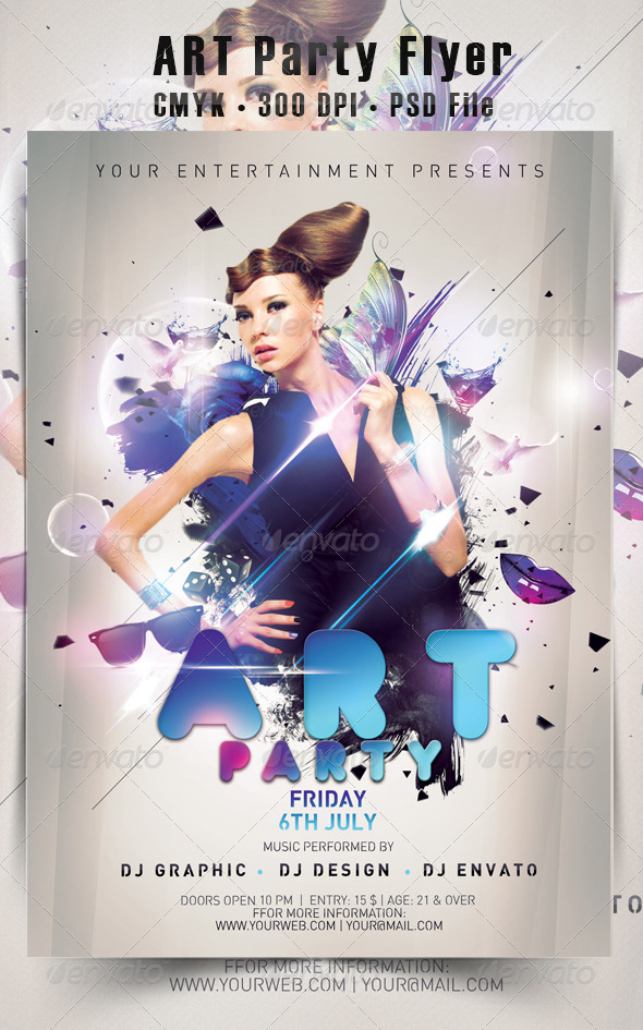 Art Party Flyer - Events Flyers