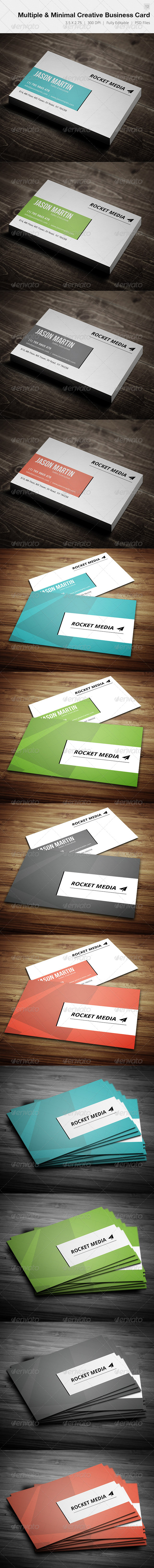 Multiple & Minimal Creative Business Card 12 Multiple & Minimal Creative Business Card 12