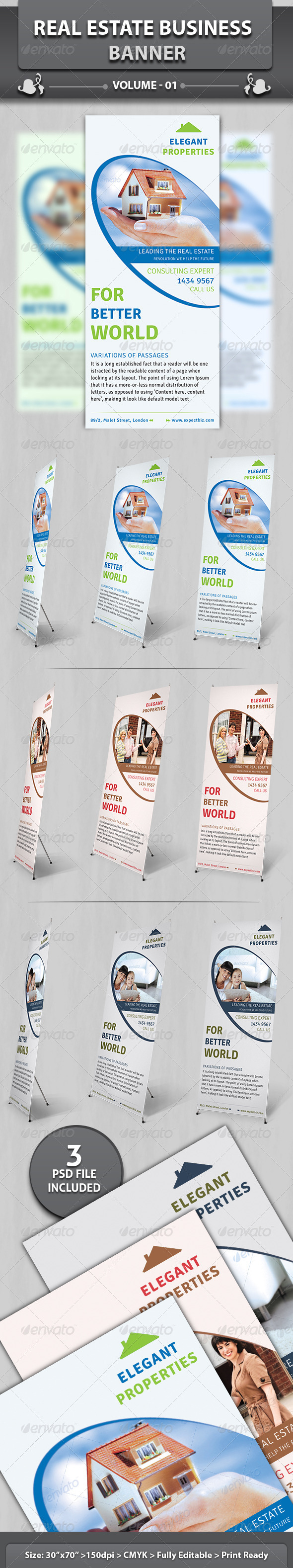 Real Estate Business Banner Volume 2 Real Estate Business Banner Volume 2
