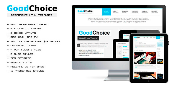 GoodChoice Responsive HTML Template