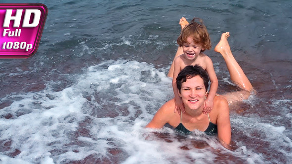 Happiness in the surf Happiness in the surf