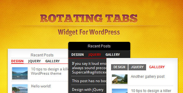 Tabs Widget for WordPress - CodeCanyon Item for Sale